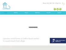 Tablet Screenshot of carillonbeachrentals.com